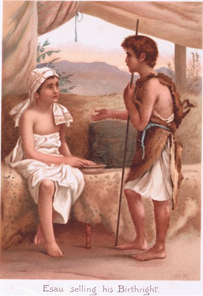 Esaú vendiendo su primogenitura de Henry Ryland